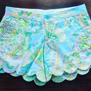 Lilly Pulitzer Paisley Buttercup shorts, size 2.